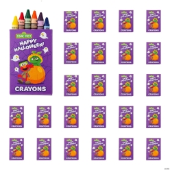 Halloween Sesame Street Crayon Boxes - 24Pk